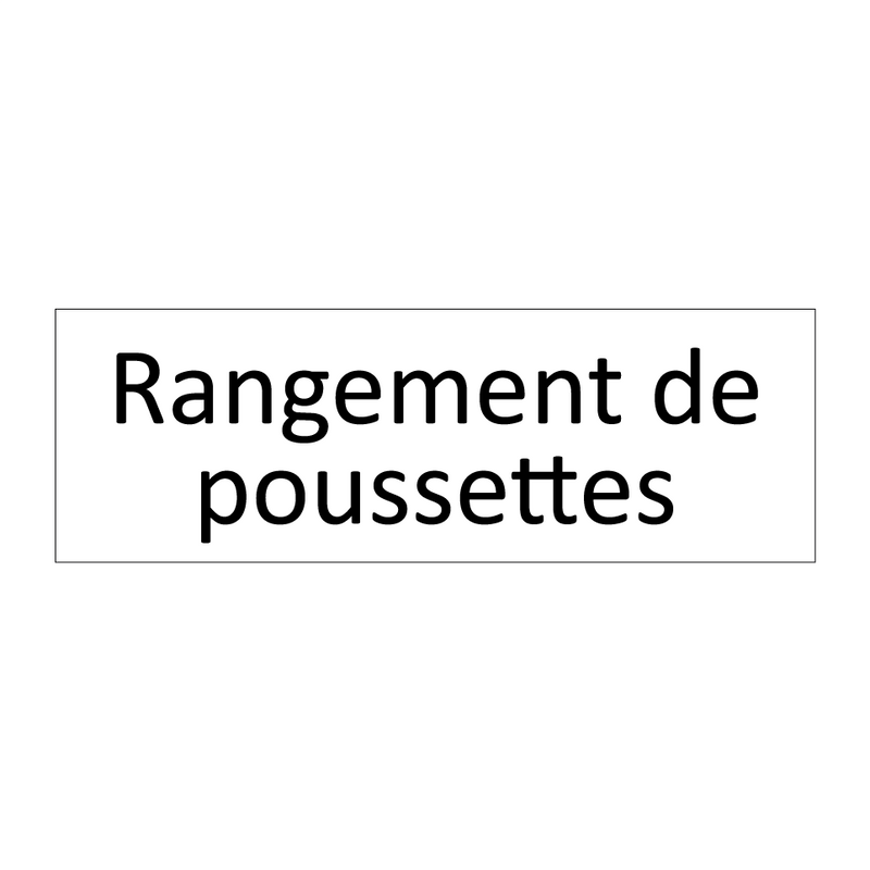 Rangement de poussettes