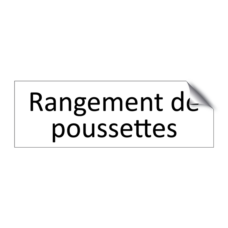 Rangement de poussettes