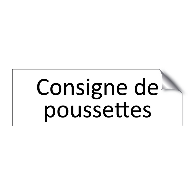 Consigne de poussettes