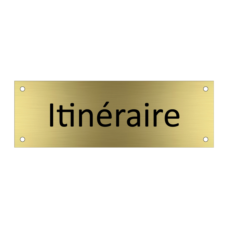 Itinéraire & Itinéraire & Itinéraire