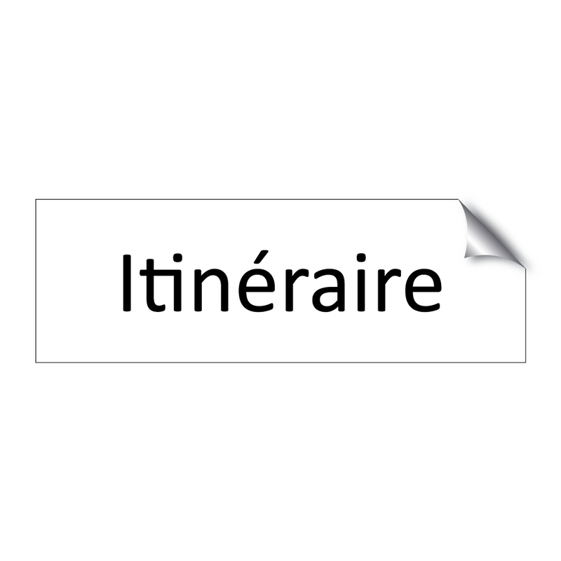 Itinéraire & Itinéraire & Itinéraire