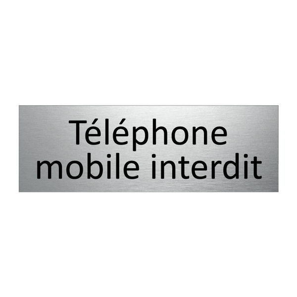 Téléphone mobile interdit