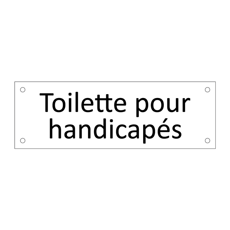 Toilette pour handicapés