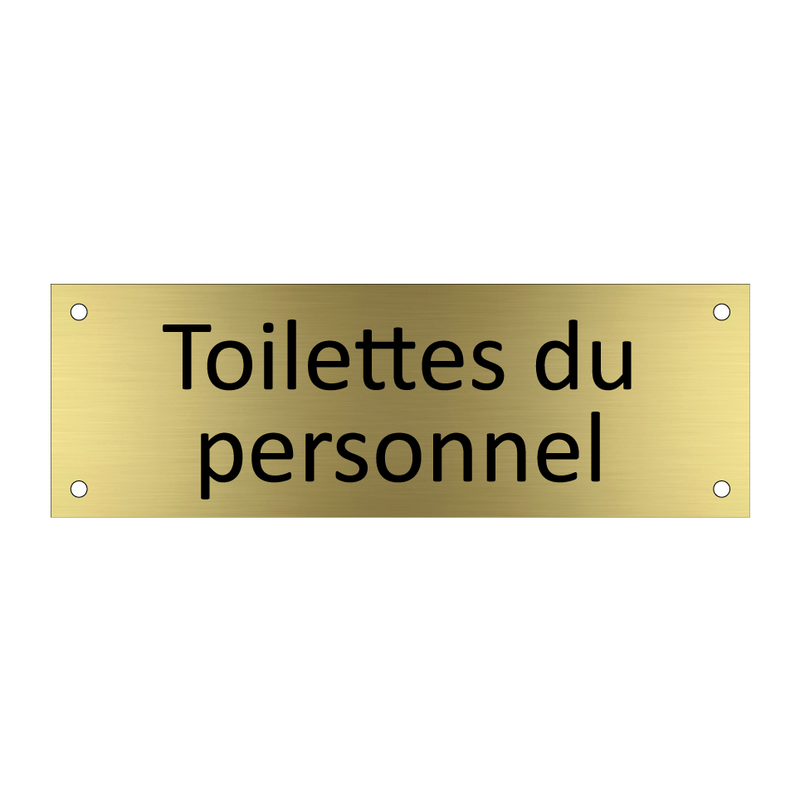 Toilettes du personnel