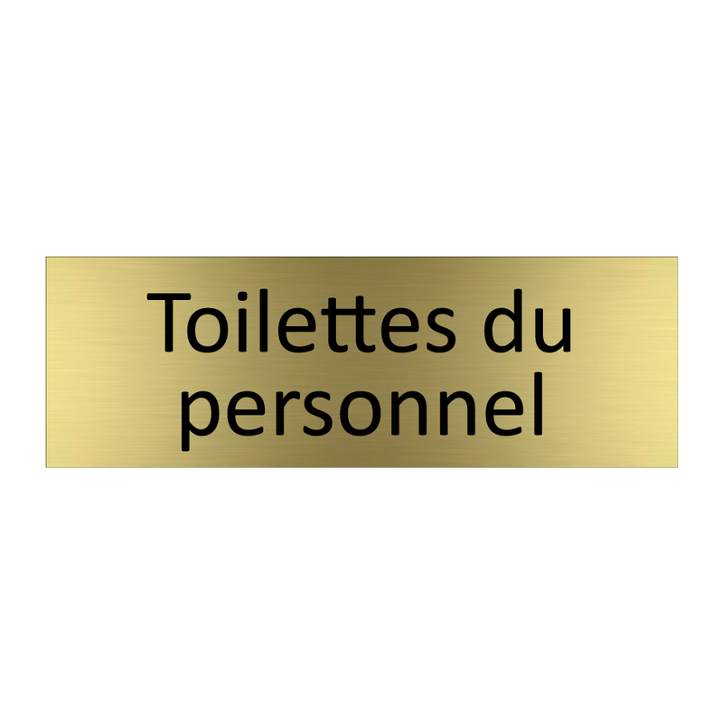 Toilettes du personnel