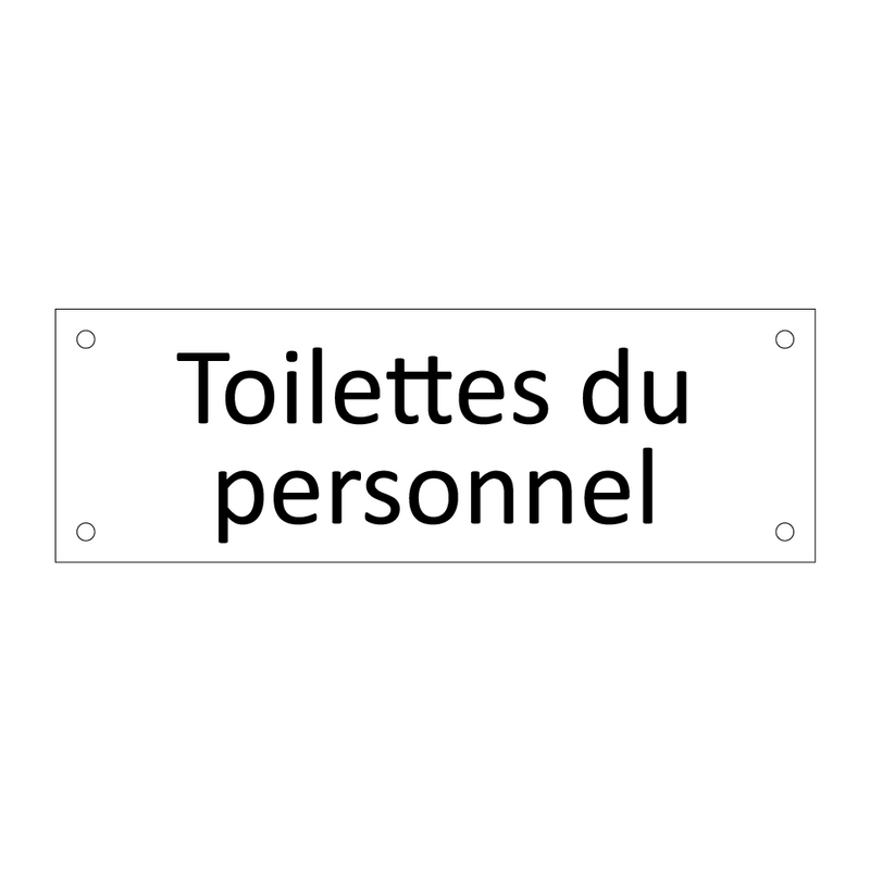 Toilettes du personnel