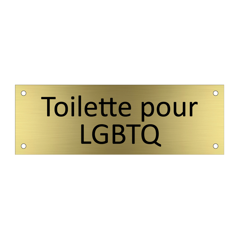 Toilette pour LGBTQ