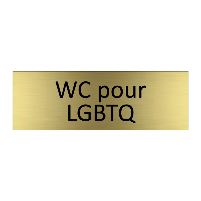 WC pour LGBTQ