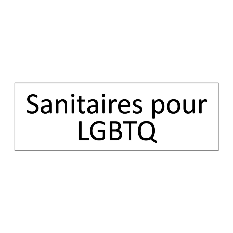 Sanitaires pour LGBTQ