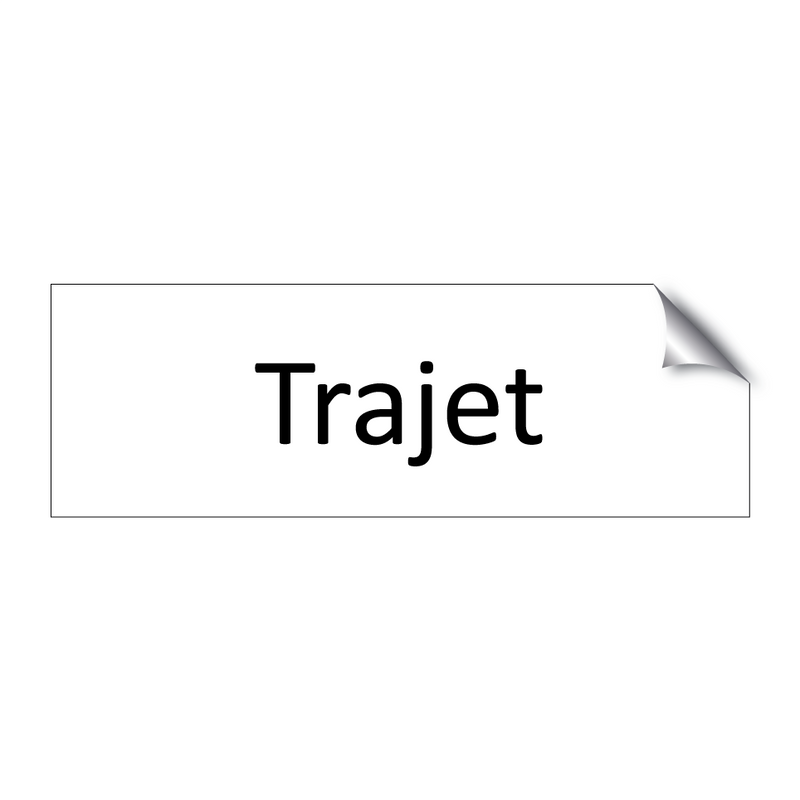 Trajet & Trajet & Trajet