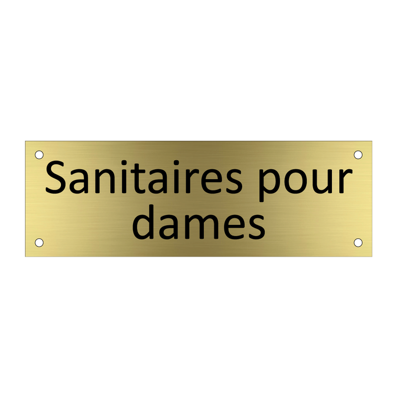 Sanitaires pour dames