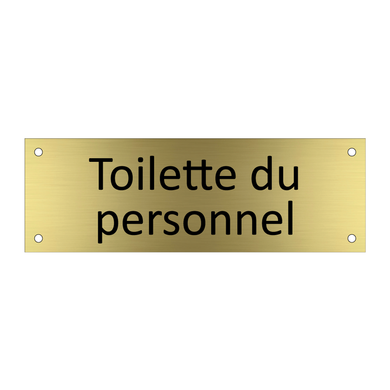 Toilette du personnel