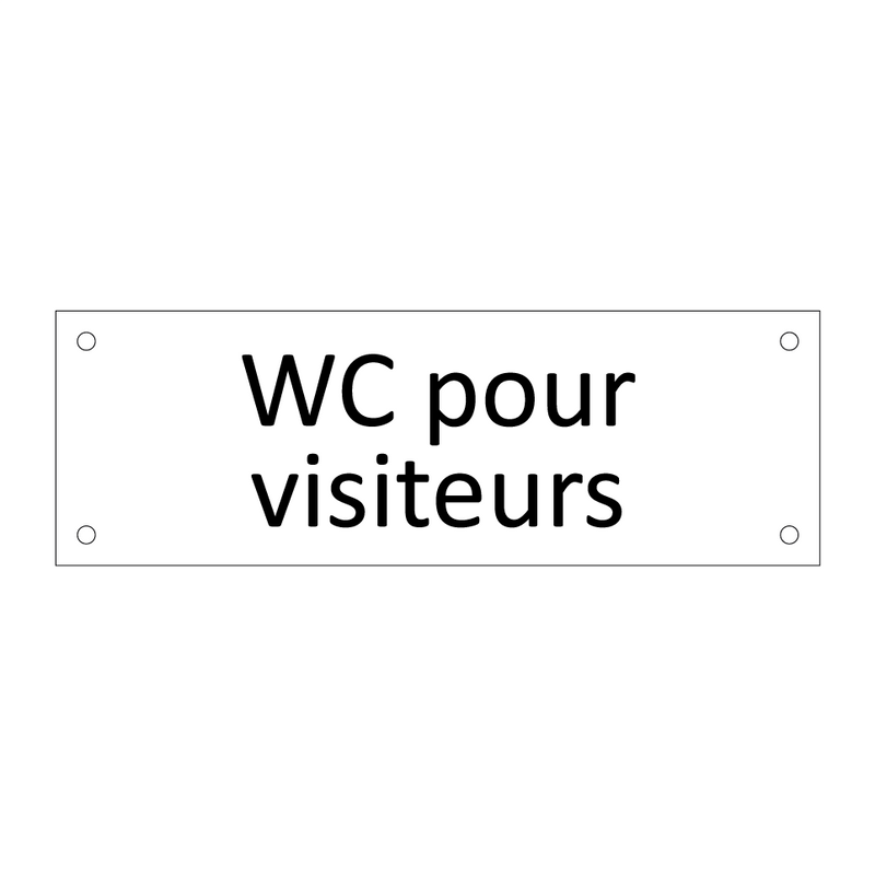 WC pour visiteurs