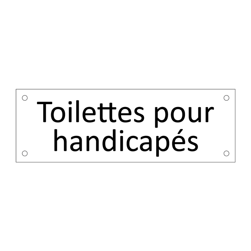 Toilettes pour handicapés