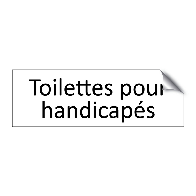 Toilettes pour handicapés