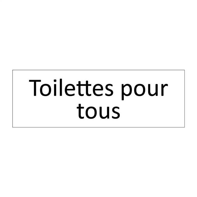 Toilettes pour tous