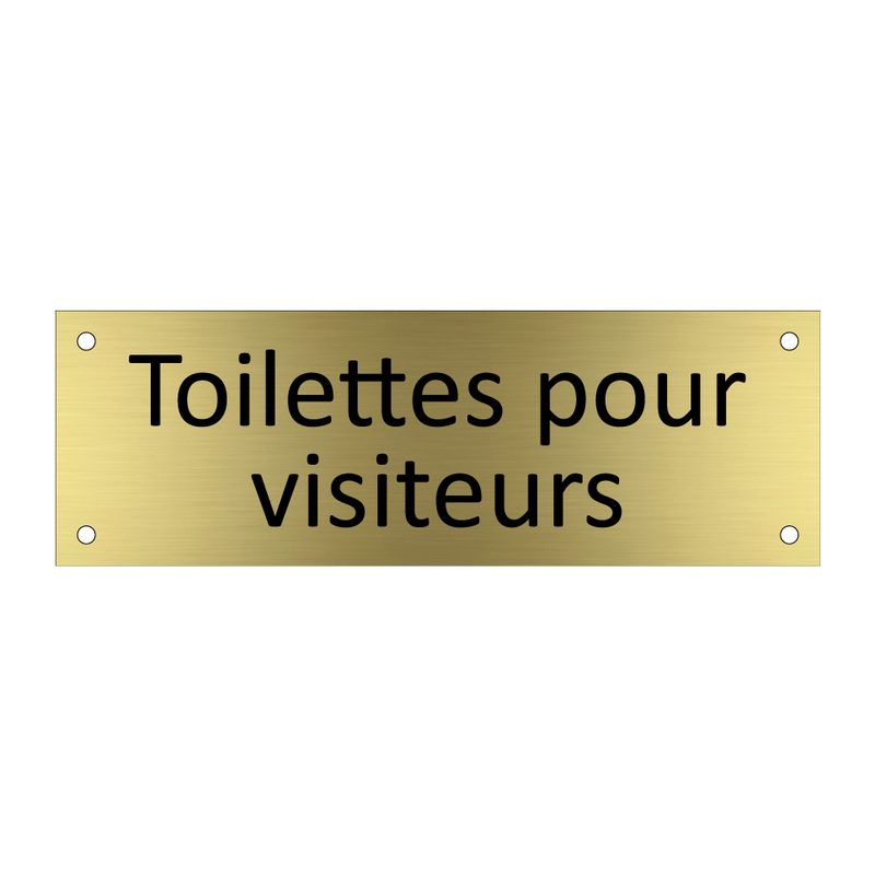 Toilettes pour visiteurs