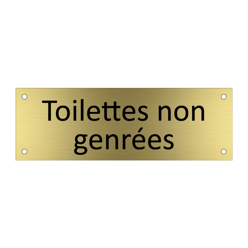 Toilettes non genrées