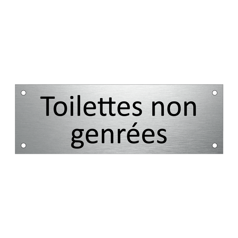 Toilettes non genrées