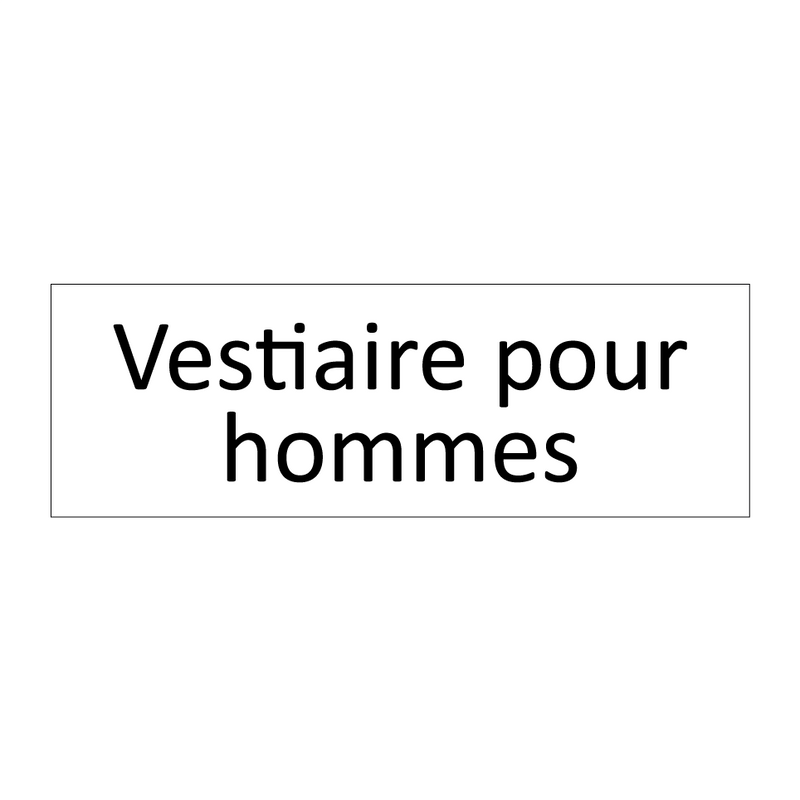 Vestiaire pour hommes