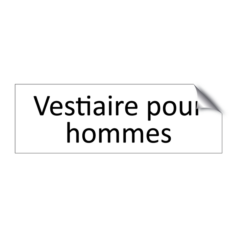 Vestiaire pour hommes