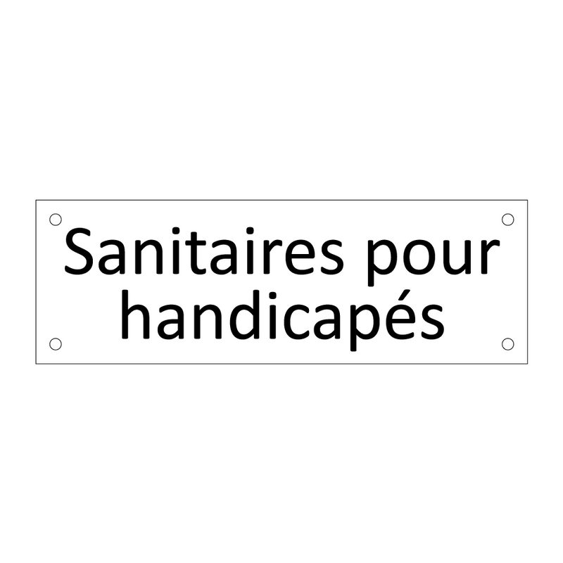 Sanitaires pour handicapés