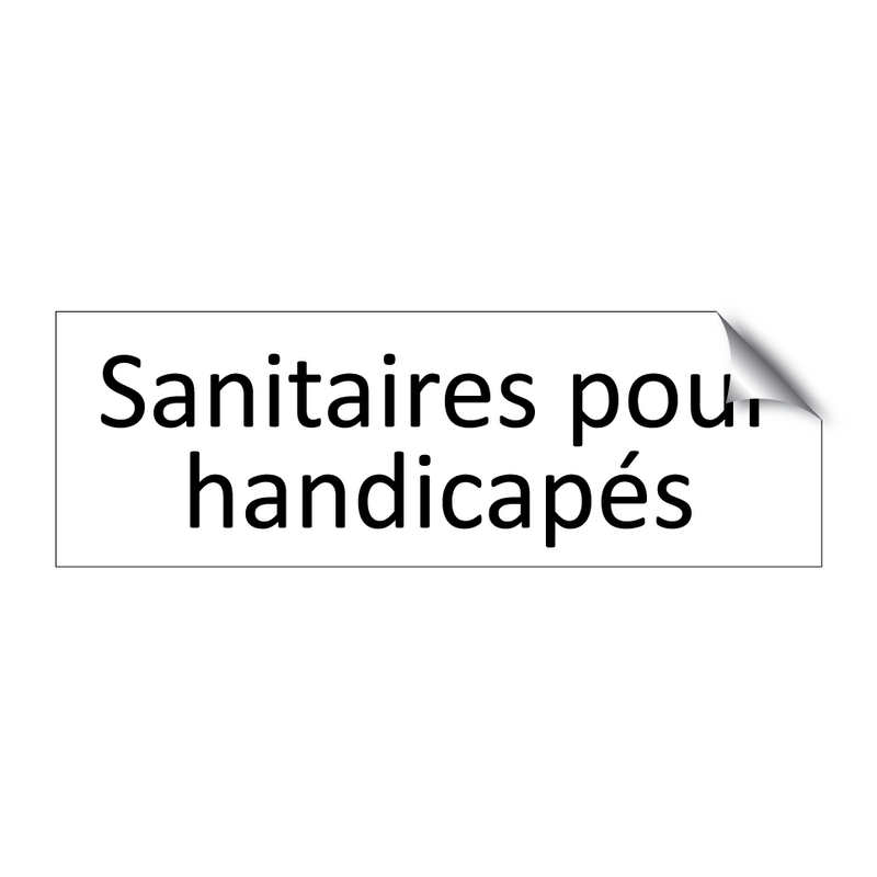 Sanitaires pour handicapés