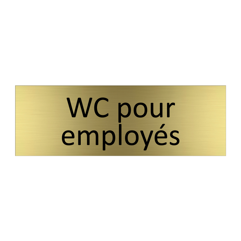 WC pour employés