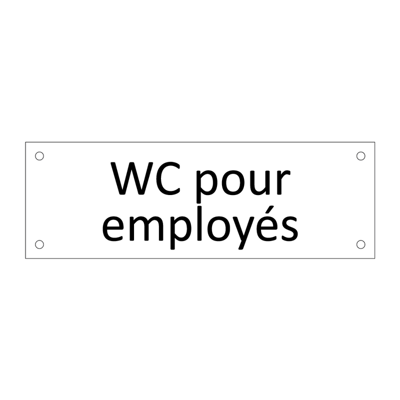 WC pour employés