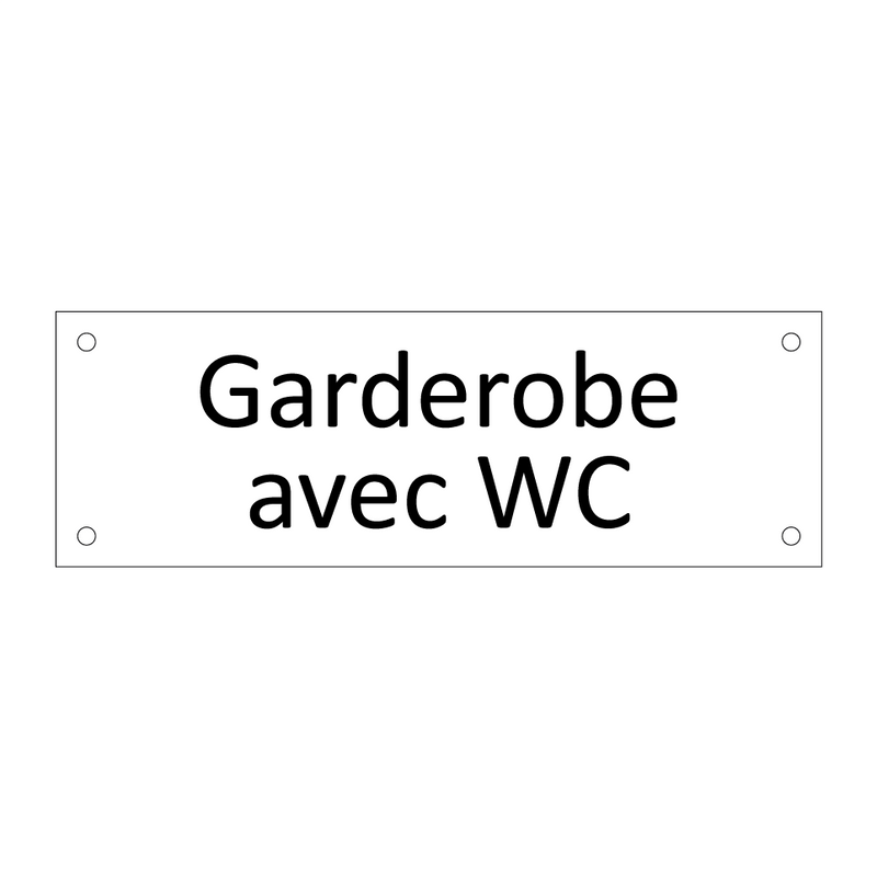 Garderobe avec WC