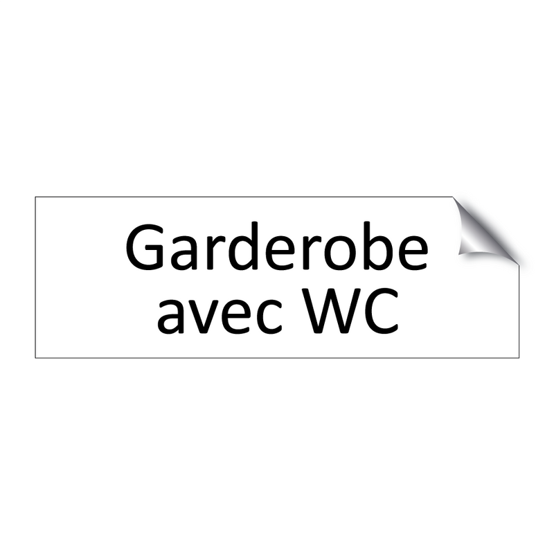 Garderobe avec WC