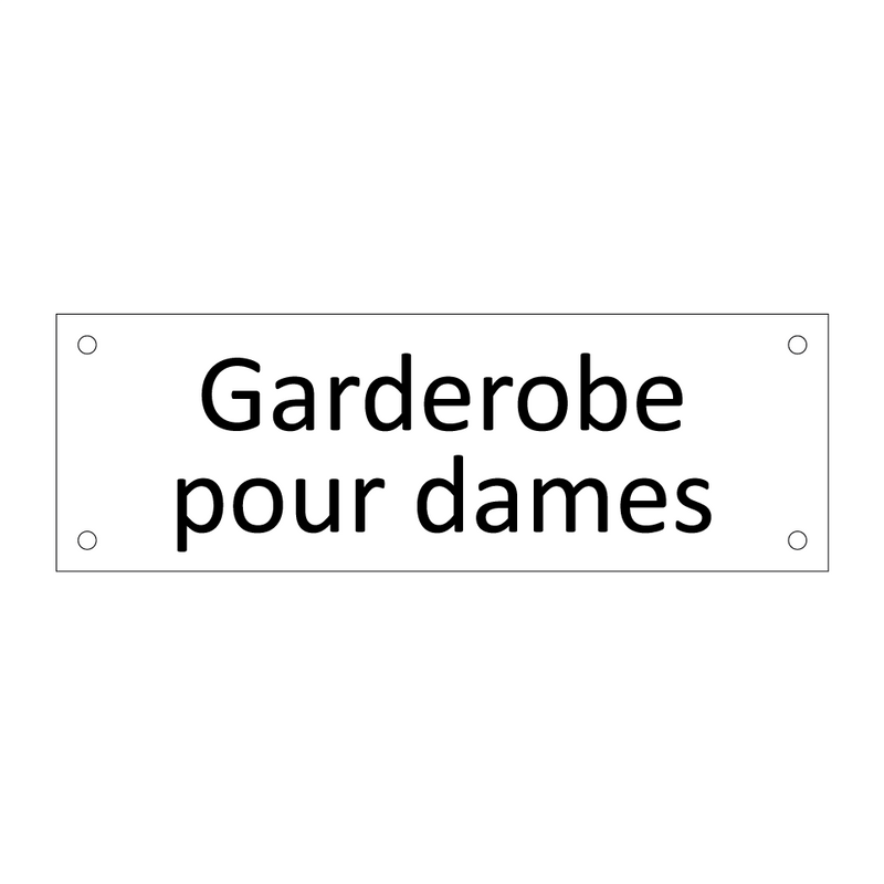 Garderobe pour dames