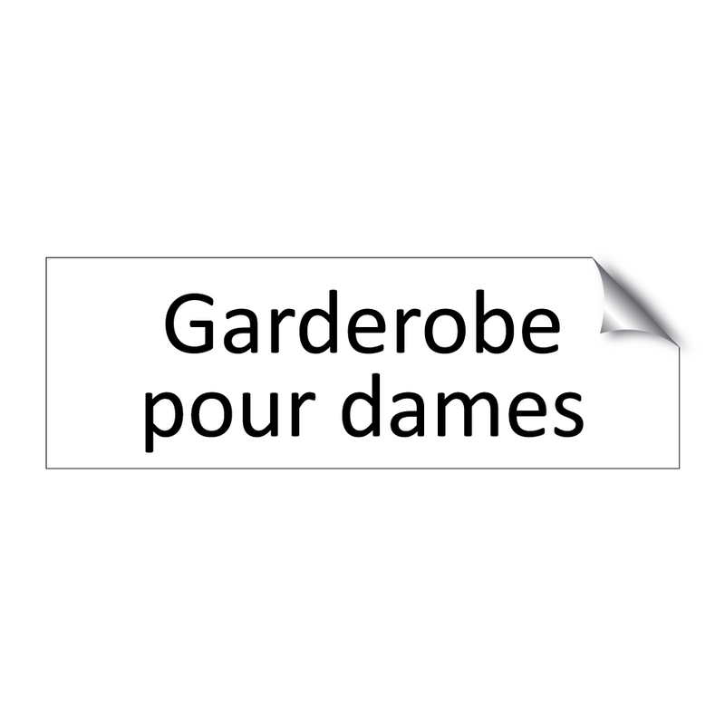 Garderobe pour dames