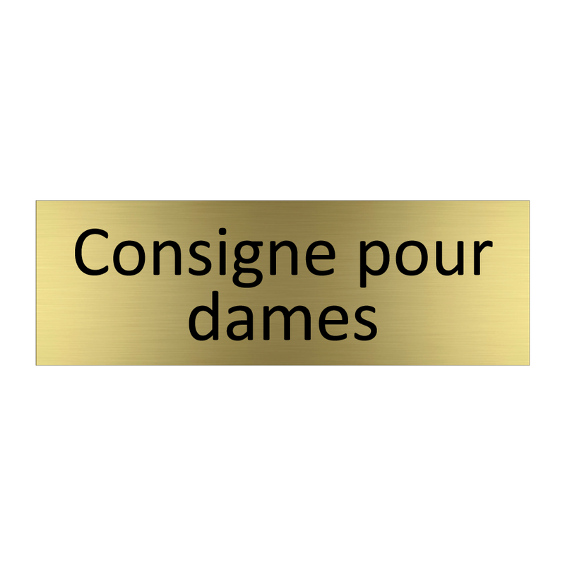 Consigne pour dames