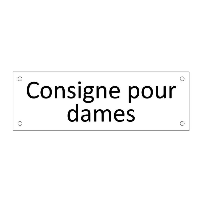 Consigne pour dames