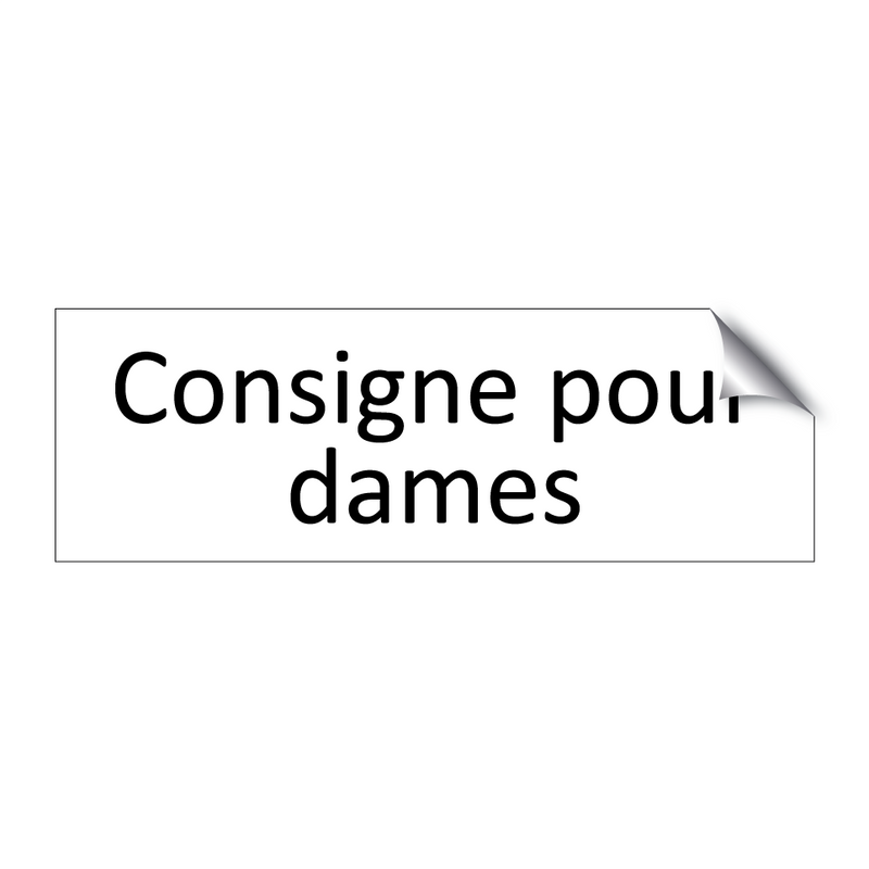 Consigne pour dames