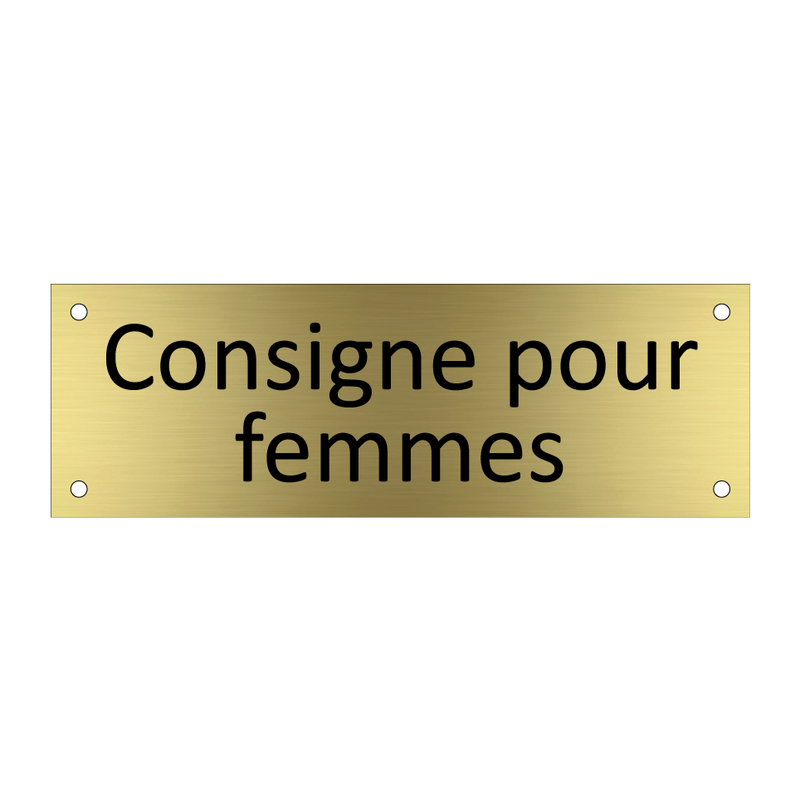 Consigne pour femmes