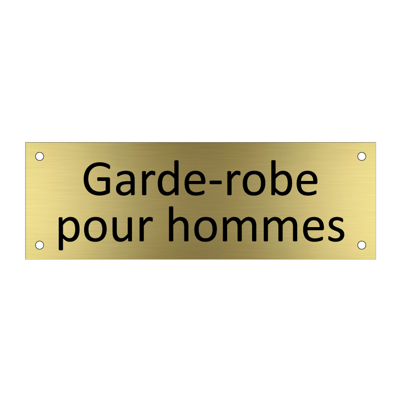 Garde-robe pour hommes