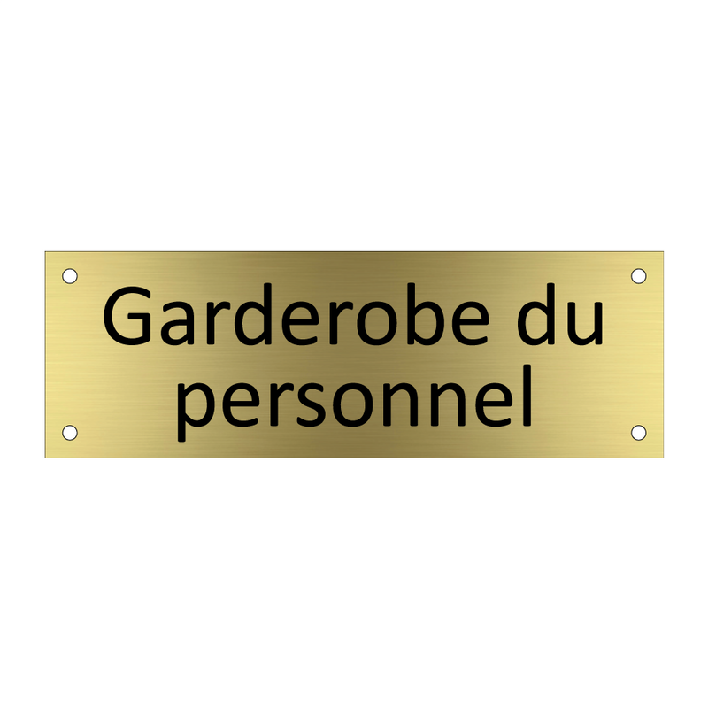 Garderobe du personnel