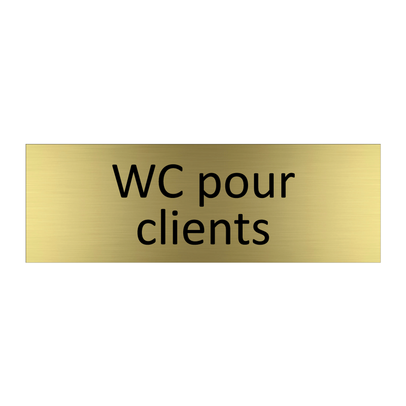 WC pour clients