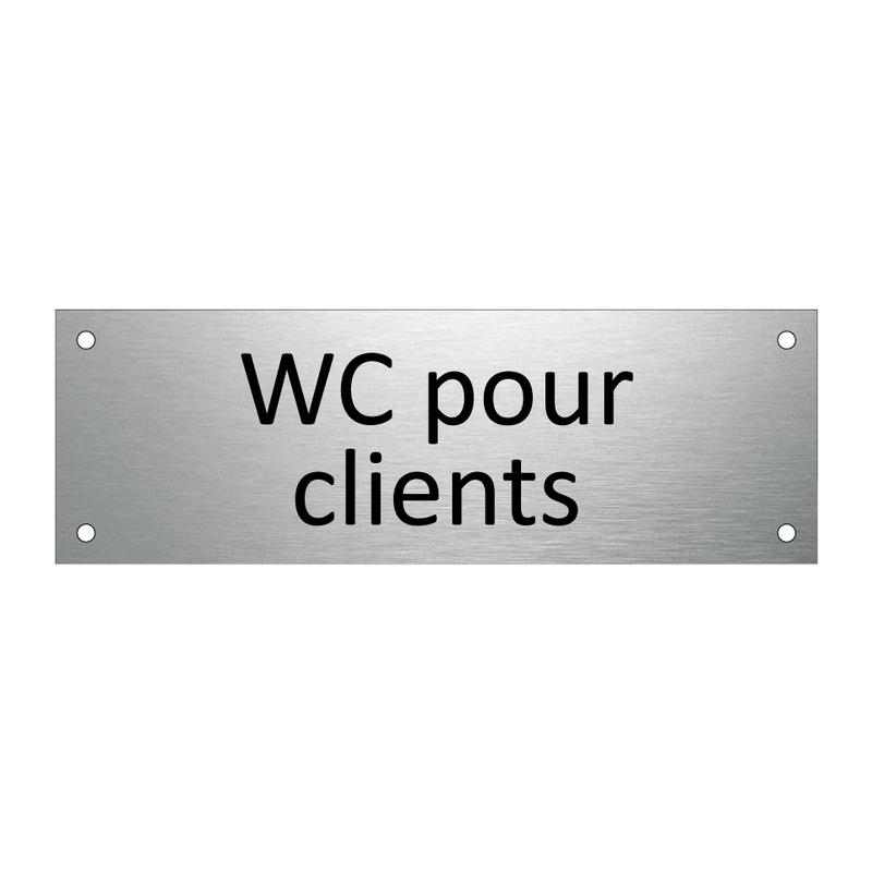 WC pour clients