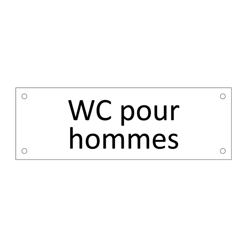 WC pour hommes