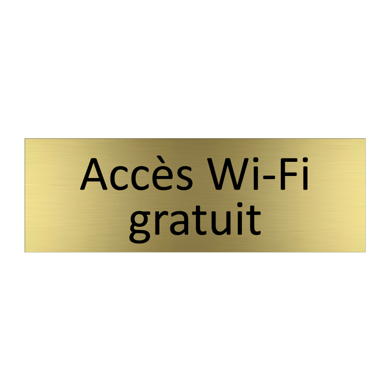 Accès Wi-Fi gratuit