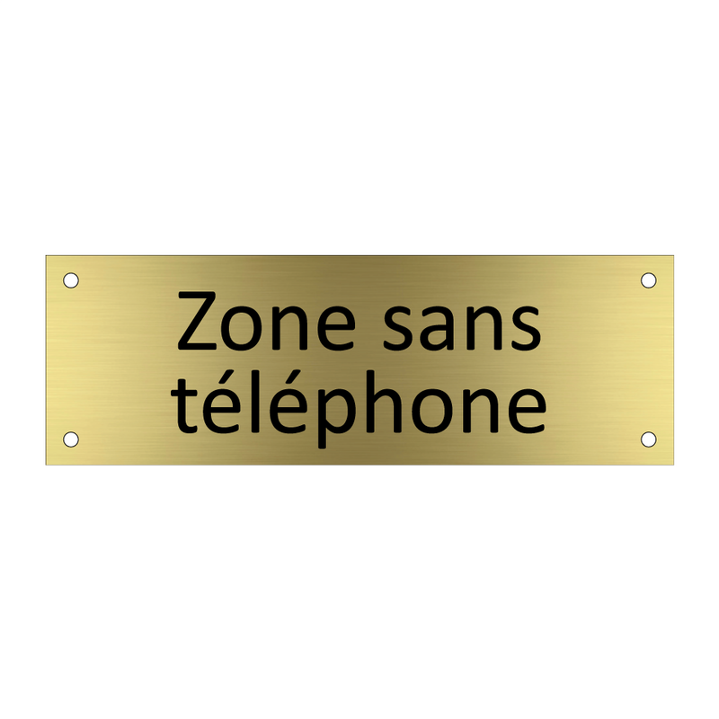 Zone sans téléphone