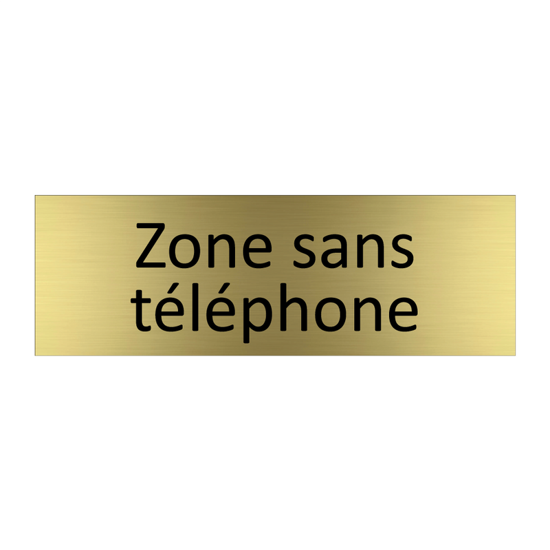 Zone sans téléphone