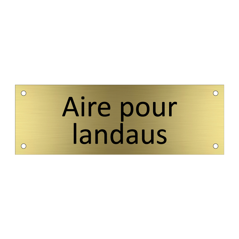 Aire pour landaus