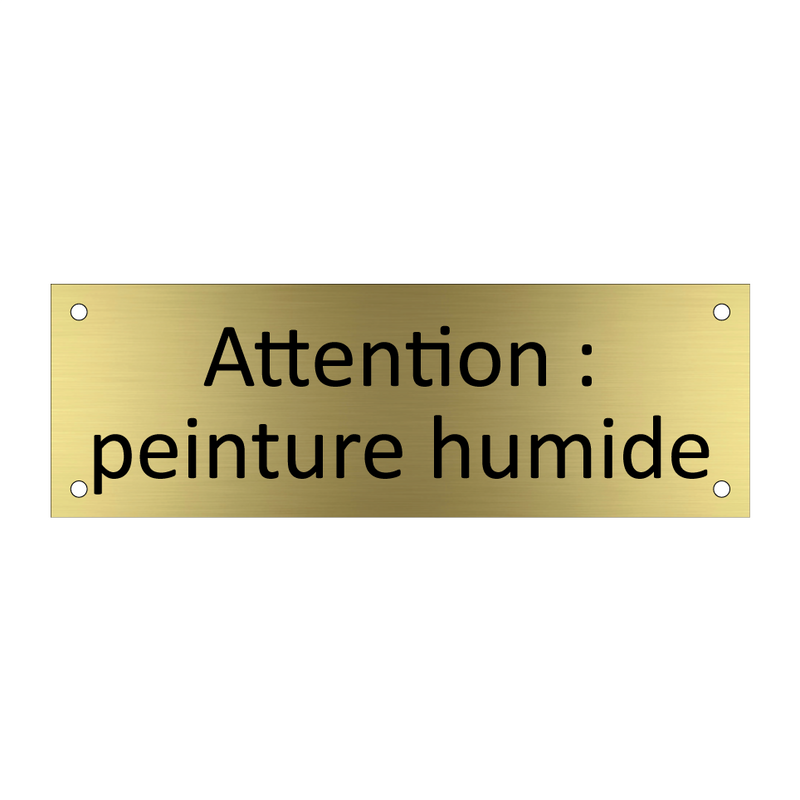 Attention : peinture humide