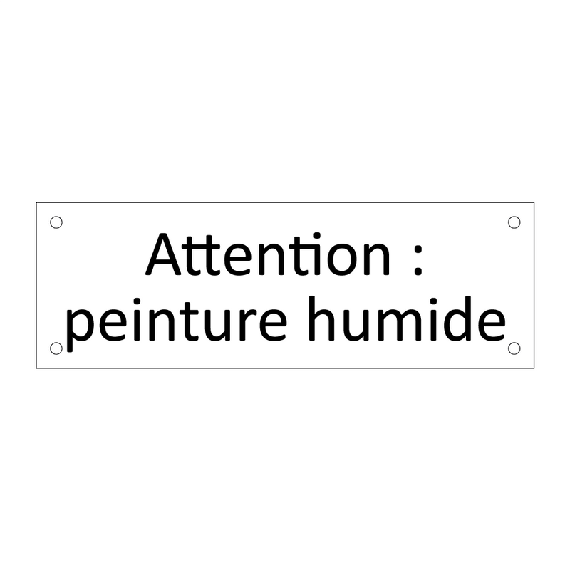 Attention : peinture humide