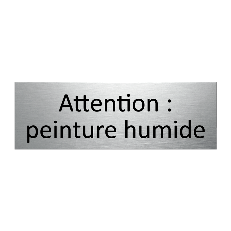 Attention : peinture humide