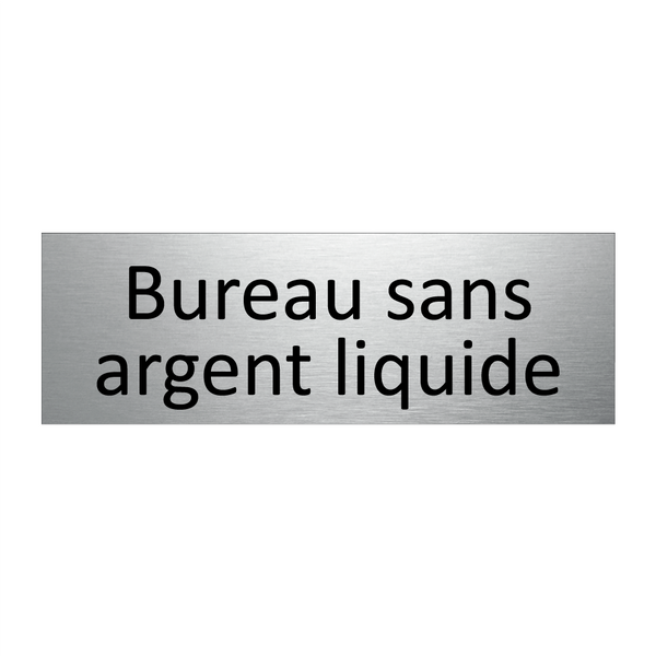 Bureau sans argent liquide